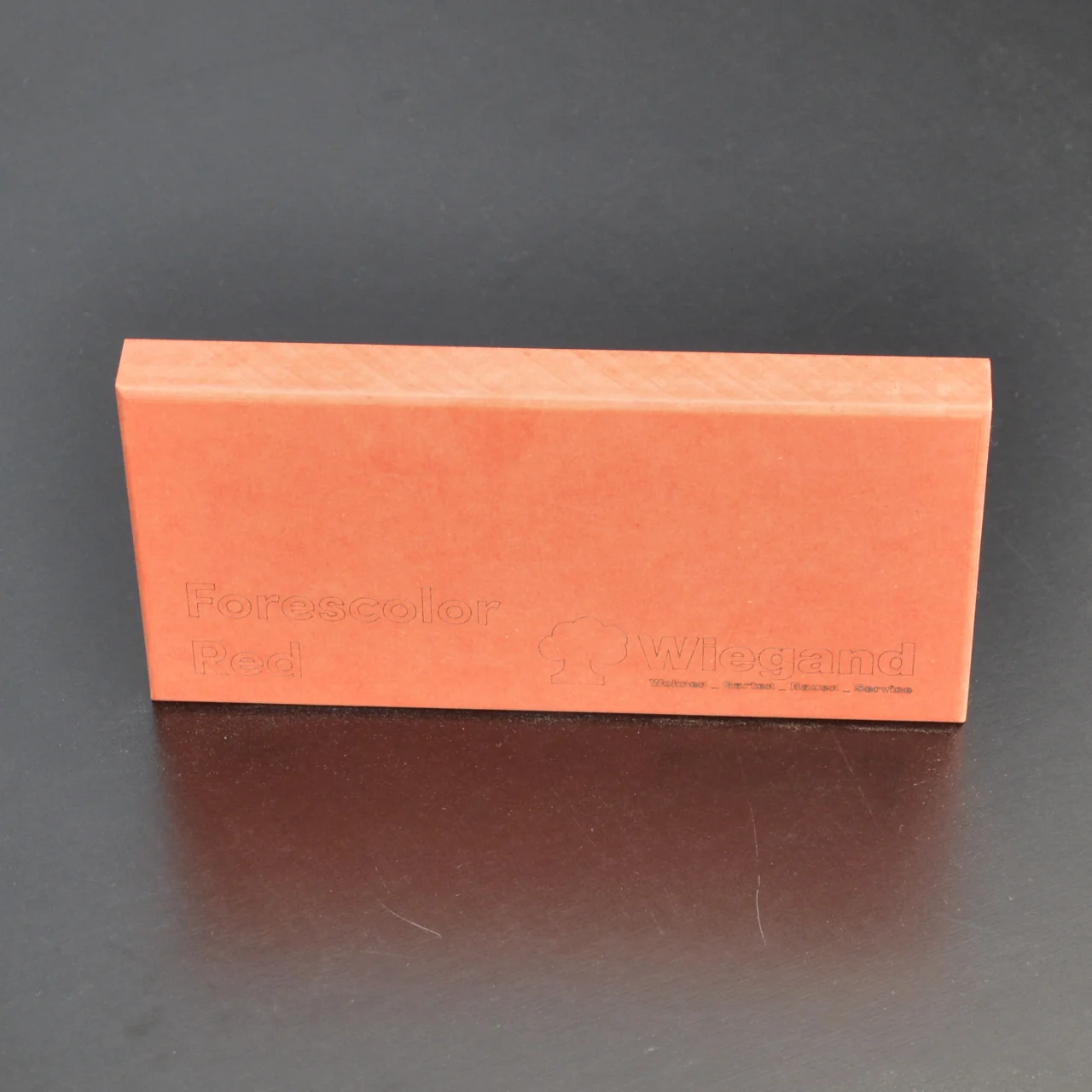 Mustertafel MDF-Platte Forescolor Red (Rot) im Onlineshop der Holz-Wiegand GmbH in Würzburg