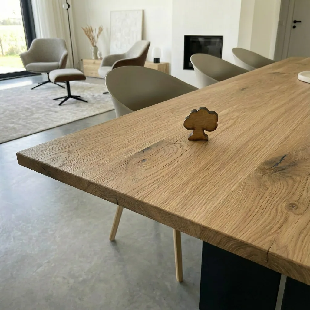 Tischplatte Massivholz Eiche urig im Onlineshop der Holz-Wiegand GmbH in Würzburg